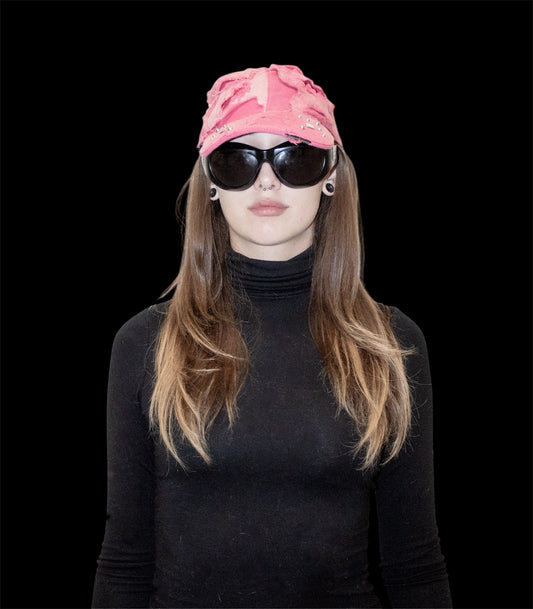 CLUB MOXY "Coral" Sun Dyed Distressed Hat